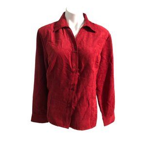 NWT-Faux Suede Blouse-Sz 1X